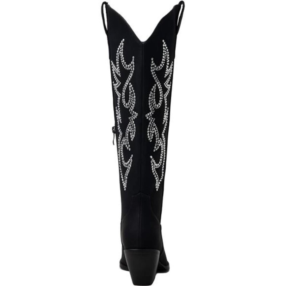 NEW Western Cowboy Boots for Women - Knee High Wide Calf Cowgirl Boots - Picture 3 of 6